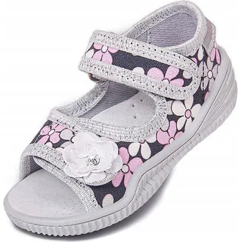 Dívčí obuv Viggami Emilka Flowers Papuče -sandále - 24