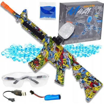 Dětská zbraň PUŠKA AUTOMATOVÁ PISTOLE NA GELOVÉ KULIČKY VELKÁ SADA JAKO DÁREK PRO DĚTI