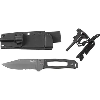 Sebeobrana FOX Outdoor Nůž s pevnou čepelí SCORPION G10 včetně pouzdra a křesadla