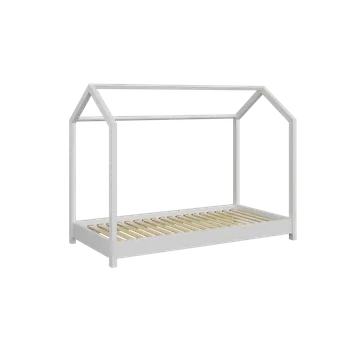 Postel Kocot Kids Dětská postel / domeček Bella 80 x 180 cm - bílá + matrace Výběr matrace: Matrace PUR