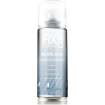 Barva ve spreji FixPro BEZBARVÝ LAK ve spreji s VYSOKÝM LESKEM - PROFESIONÁLNÍ 200 Ml