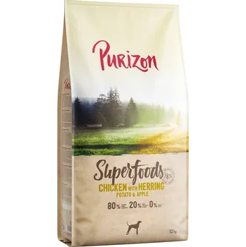 Krmivo pro psa 4x1kg Purizon Superfoods kuřecí se sleďi, bramborami a jablky