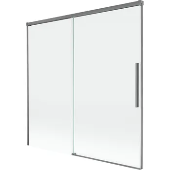 Vanová zástěna Mexen Rox 2dílná posuvná vanová zástěna 160 x 150 cm, průhledná, stříbrná - 8C9-160-001-95-00