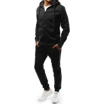 Pánská tepláková souprava tmavě šedá Dstreet AX0379 - výprodej Barva: Černá, Velikost: XL