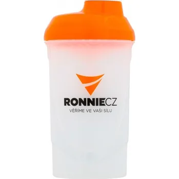 Shaker Šejkr Ronnie.cz - 600 ml (bílo-oranžový)