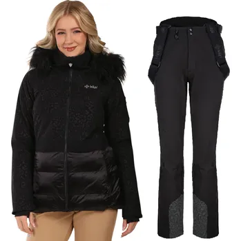 Dámská bunda Dámský lyžařský komplet Lena BLK 36 + Rhea BLK 38
