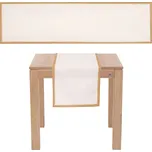 Vánoční běhoun se zlatými okraji krémová, 150 x 40 xm 239179660