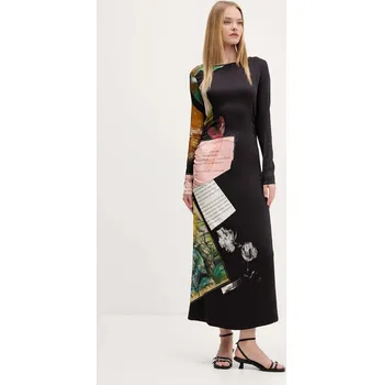 Dámské šaty Šaty Desigual PATCH FIONA 25WWVW08 černá 99X, vel. M