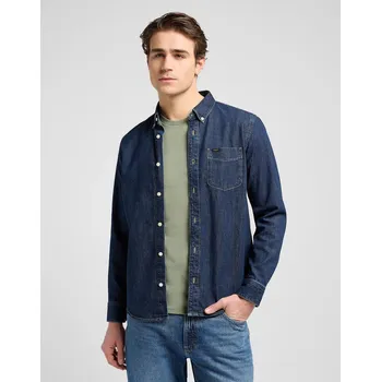 Pánská košile Pánská džínová košile Lee Button Down 112370702 Rinse Velikost: XXL