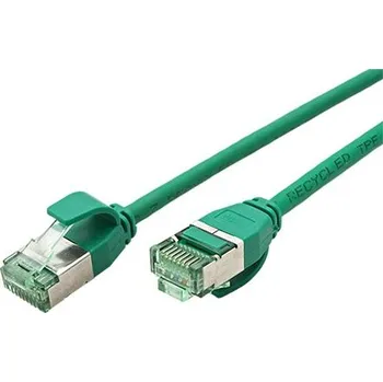 Síťový kabel ROLINE RM U/FTP patchkabel kat. 6a, tenký, 0,5m, zelený - 21.45.3332