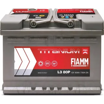 Záložní baterie Baterie Fiamm L3 80P, 80 Ah, 730 A, 12 V