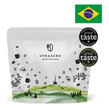 Káva Upraženo - Brazil, zrnková káva, 100% Arabica, 125g