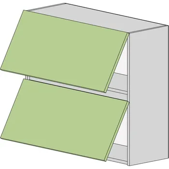 Kuchyňská linka Slevadoma Horní skříňka NS-80-VO Barva dvířek: antracit, Barva korpusu: wenge
