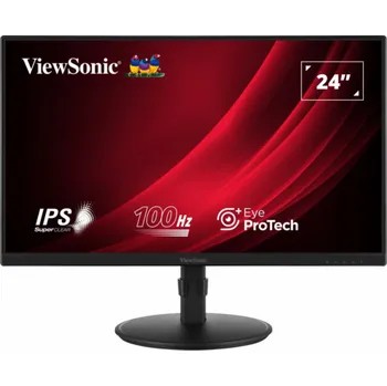 Monitor ViewSonic VA2408-HDJ / 23,8"/ IPS/ 16:9/ 1920x1080/ 5ms/ 100Hz/ 250cd/m2/ HDMI / VGA / DP / výšk. nast.