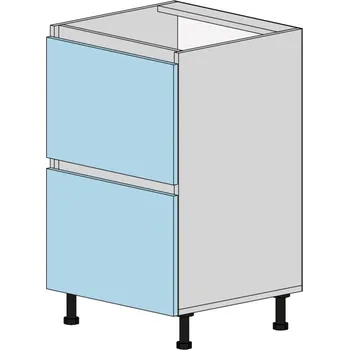 Kuchyňská linka Slevadoma Spodní skříňka NS-50-2NA Barva dvířek: šedá, Barva korpusu: šedá