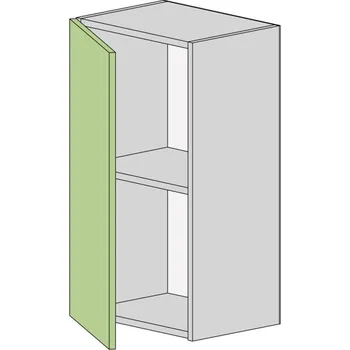 Kuchyňská skříňka Slevadoma Horní skříňka NS-40-V Barva dvířek: antracit, Barva korpusu: antracit