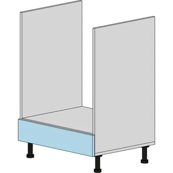 Kuchyňská skříňka Slevadoma Spodní skříňka NS-60-D Barva dvířek: šedá, Barva korpusu: antracit