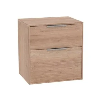 Koupelnový nábytek Koupelnová skříňka bez umyvadla Roca Optica 58,5x56,5x45,5 cm dub OPTDESK602ZO