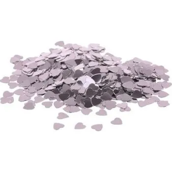 Konfeta Konfety srdce stříbrné 14g