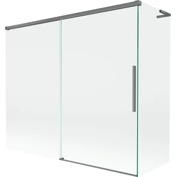 Vanová zástěna Mexen Rox L 2dílná posuvná vanová zástěna 180 + 90 x 150 cm, průhledná, stříbrná - 8C9L-180-090-95-00