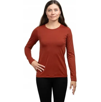 Dámské tričko ARCTERYX Dámské trekingové tričko s dlouhým rukávem Taema Crew Ls Women, hnědé, velikost S