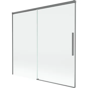 Vanová zástěna Mexen Rox 2dílná posuvná vanová zástěna 170 x 150 cm, průhledná, stříbrná - 8C9-170-001-95-00