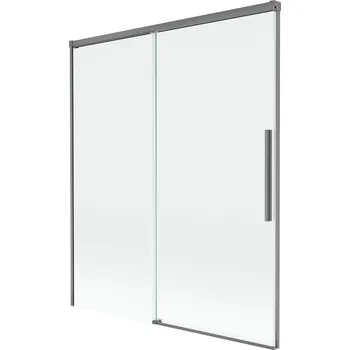 Vanová zástěna Mexen Rox 2dílná posuvná vanová zástěna 140 x 150 cm, průhledná, stříbrná - 8C9-140-001-95-00