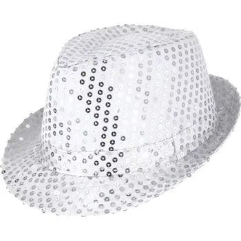 Klobouk Klobouk stříbrný s flitry