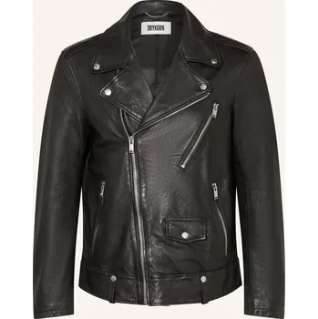 Drykorn Pánská Kožená Bunda Mik, černá, 50