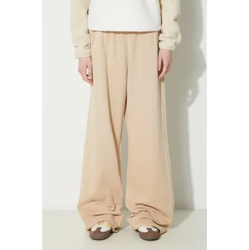 Bavlněné tepláky adidas Originals, L, béžová, 80X