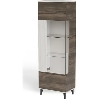 Vinotéka Vitrína Random 60 cm ořech/kašmír