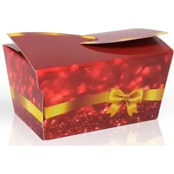 Čokoláda Červená mini bonboniéra s kakaovým krémem 28g