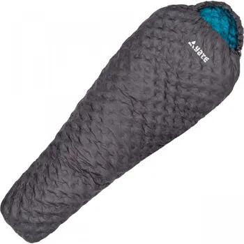 Spacák YATE ANASO 500, šedá / petrolejová, Spací pytel L + vak na uložení Typ: levý/left