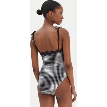 Dámské oblečení Seafolly Jednodílné plavky Gia Check Ric Rac 11097-282 Černá 10