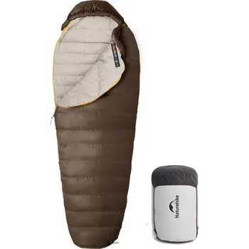 Spacák Naturehike Snow Petrel SP400 - hnědý 190 cm