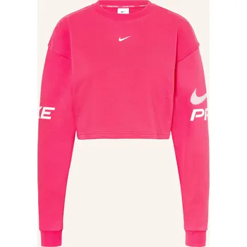 Dámská mikina Nike Dámská Cropped Mikina Pro Dri-Fit, neonově růžová /...