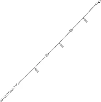 Náramek Mystic White Topaz - stříbrný náramek s bílým topazem