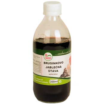 Brusinkovo-jablečná šťáva 300ml