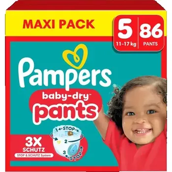 jednorázová plena Pampers Baby Dry Pants Junior 11-17 kg (86 ks) (8700216670531)