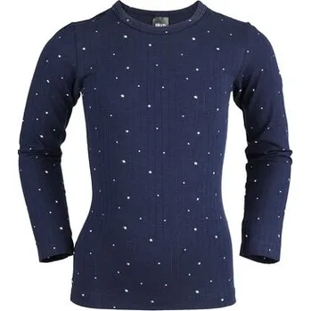 Pleas Dětské tričko s dlouhým rukávem modrá 128 (183757-800-128)