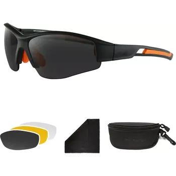 Motocyklové brýle Sluneční brýle BOBSTER SWIFT matný černý rám, vyměnitelné čočky čiré, žluté, kouřové