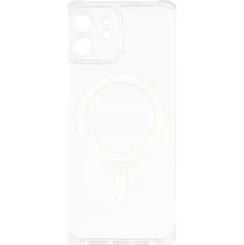 MagSafe silikonový kryt pro iPhone 12 - Průhledný