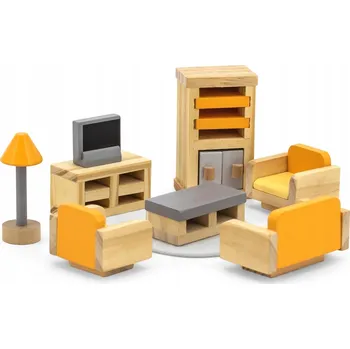 Doplněk pro panenku VIGA PolarB Nábytek do domečku pro panenky - Obývací pokoj