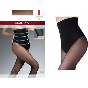 Dámské punčochy Punčocháče hladké Marilyn Talia Control 20den černé Nero velikost 3