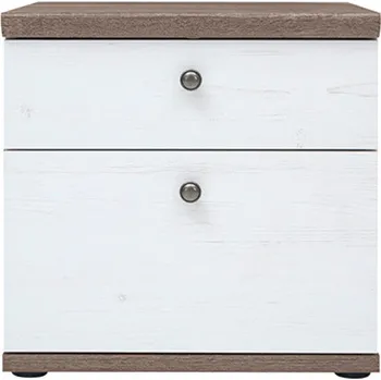 Noční stolek Noční stolek TEINA, borovice canyon, bílá