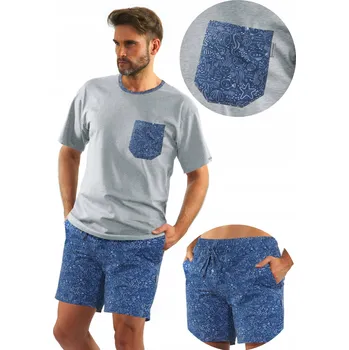 Pánské pyžamo Sesto Senso pánské pyžamo 2693/01 krátký rukáv, velikost M