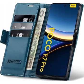 Pouzdro na mobilní telefon Flipové pouzdro Erbord pro Xiaomi F7 Pro, modré