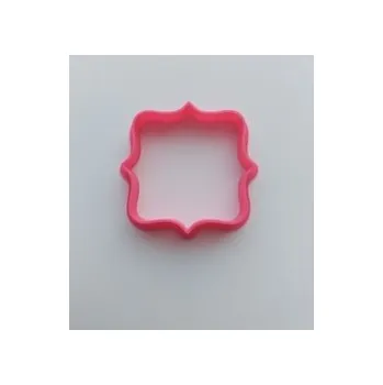 Vánoční dekorace Vykrajovátko VÁNOČNÍ OZDOBNÝ ČTVEREC 4 cm