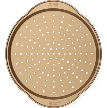 Plech na pečení Plech na pizzu 37 cm Russell Hobbs s nepřilnavým povrchem, zlatý