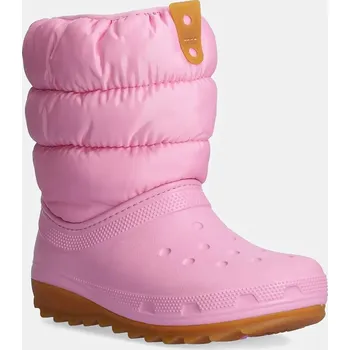 Dívčí sněhule Dětské sněhule Crocs CLASSIC NEO PUFF BOOT růžová barva, 207684.G 207684.G.CLASSIC.NEO.PU 30X, EUR 38/39